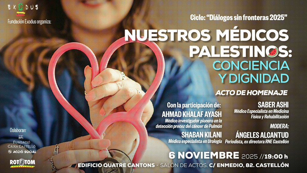 Cartel del evento Nuestros médicos palestinos